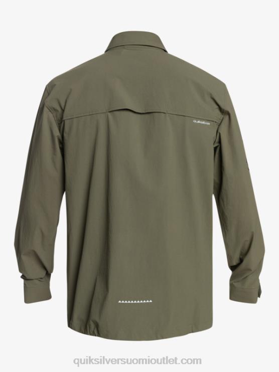 Quiksilver D6JJ1718 miehet rypäleen lehtiä Under sky pitkähihainen paita