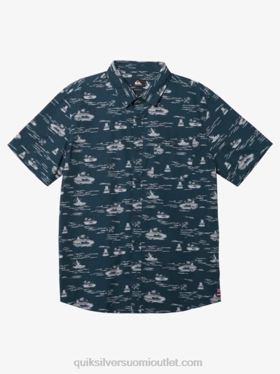 Quiksilver D6JJ1726 miehet keskiyön laivasto hawaii lost at sea lyhythihainen paita