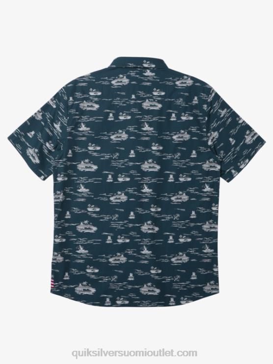 Quiksilver D6JJ1726 miehet keskiyön laivasto hawaii lost at sea lyhythihainen paita
