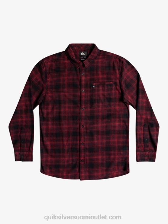 Quiksilver D6JJ1769 miehet musta ganaway Ganaway joustava pitkähihainen flanellipaita