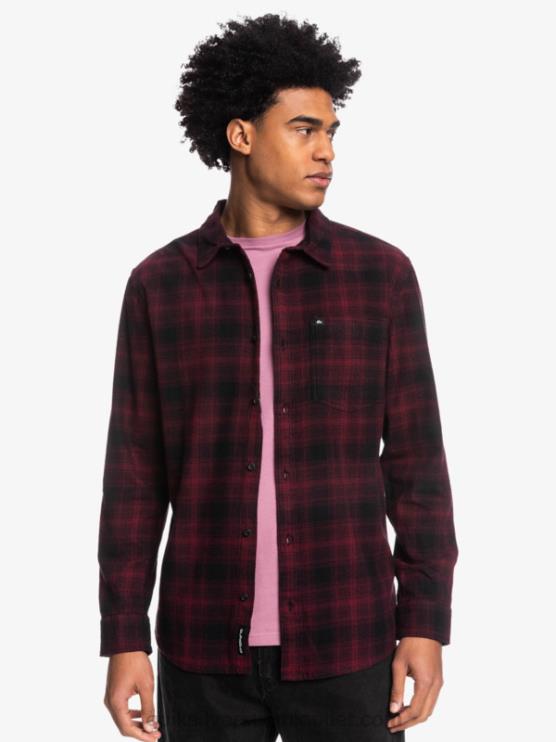Quiksilver D6JJ1769 miehet musta ganaway Ganaway joustava pitkähihainen flanellipaita