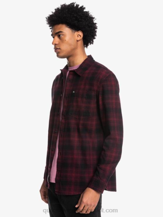 Quiksilver D6JJ1769 miehet musta ganaway Ganaway joustava pitkähihainen flanellipaita