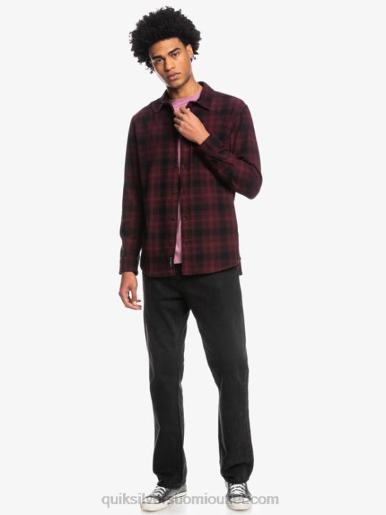 Quiksilver D6JJ1769 miehet musta ganaway Ganaway joustava pitkähihainen flanellipaita