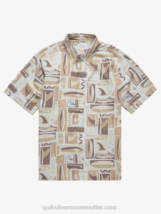 Quiksilver D6JJ1889 miehet ruskea riisi kapua Waterman kapua lyhythihainen paita