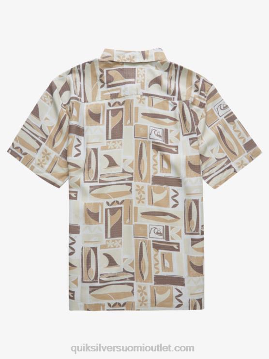 Quiksilver D6JJ1889 miehet ruskea riisi kapua Waterman kapua lyhythihainen paita