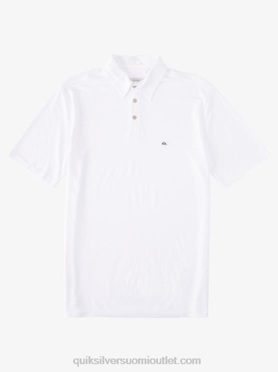 Quiksilver D6JJ246 miehet valkoinen vesimies vesipoolo lyhythihainen poolopaita