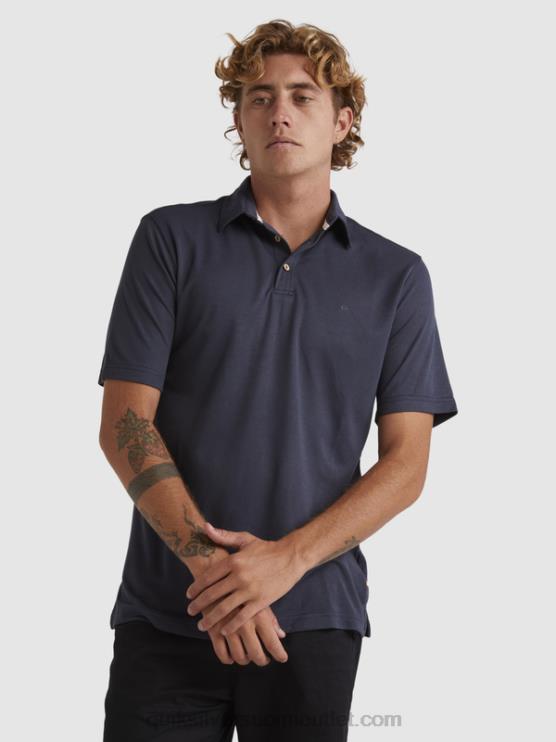 Quiksilver D6JJ250 miehet siniset yöt vesimies vesipoolo lyhythihainen poolopaita