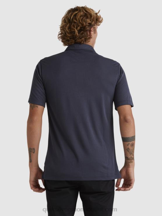 Quiksilver D6JJ250 miehet siniset yöt vesimies vesipoolo lyhythihainen poolopaita