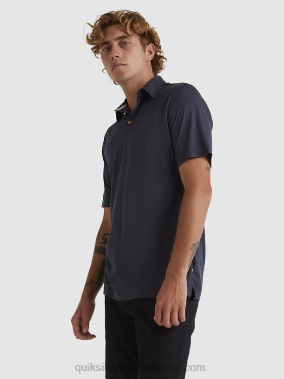Quiksilver D6JJ250 miehet siniset yöt vesimies vesipoolo lyhythihainen poolopaita
