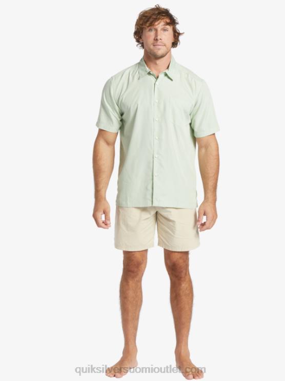 Quiksilver D6JJ286 miehet hienovarainen vihreä kingscliff Waterman kings cliff lyhythihainen paita