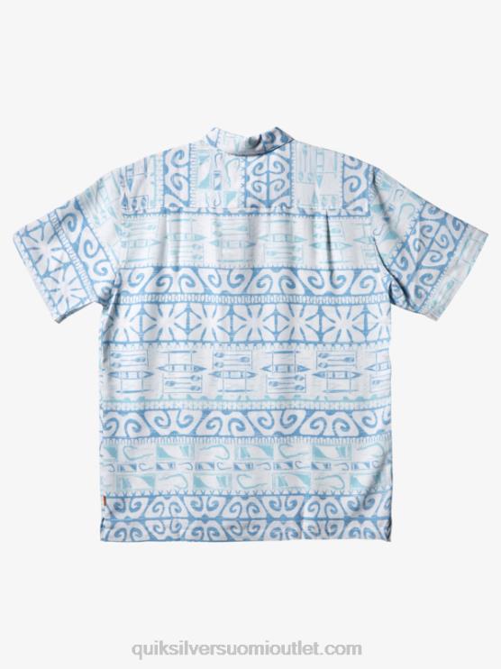 Quiksilver D6JJ293 miehet hämärän sininen puissa Waterman at trees lyhythihainen paita