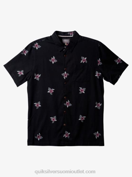 Quiksilver D6JJ424 miehet mustat pienet polkimet Waterman small pedals lyhythihainen paita