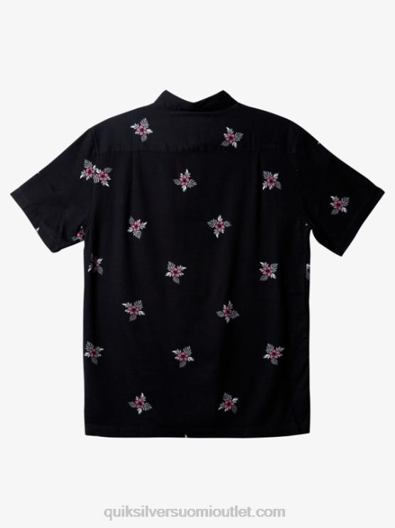 Quiksilver D6JJ424 miehet mustat pienet polkimet Waterman small pedals lyhythihainen paita