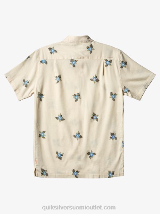 Quiksilver D6JJ425 miehet antiikkivalkoiset pienet polkimet Waterman small pedals lyhythihainen paita