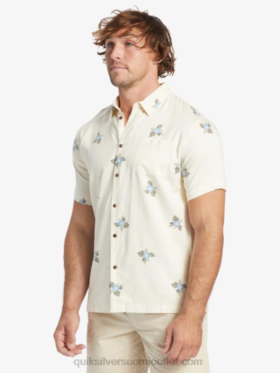 Quiksilver D6JJ425 miehet antiikkivalkoiset pienet polkimet Waterman small pedals lyhythihainen paita