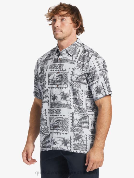 Quiksilver D6JJ433 miehet mustat surffausmatkailijat Waterman Surf trippers lyhythihainen paita