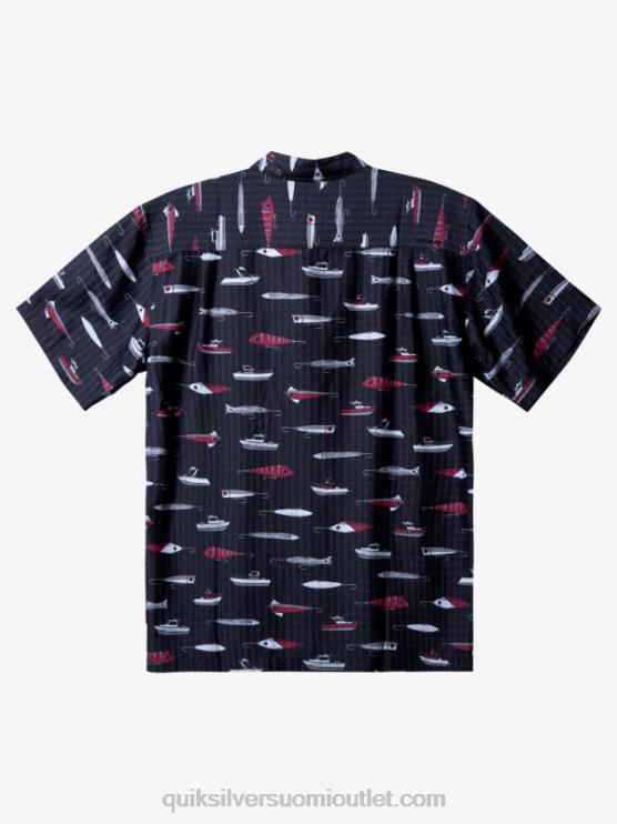 Quiksilver D6JJ441 miehet musta vetoviikko Waterman drag Week tekninen lyhythihainen paita