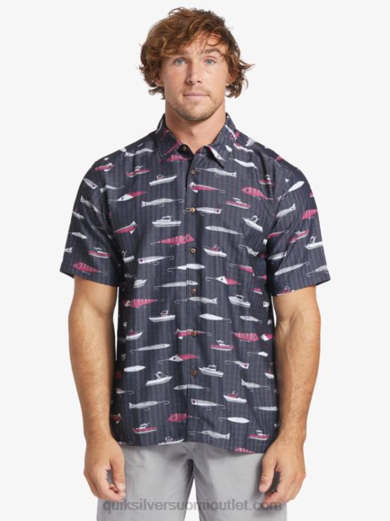 Quiksilver D6JJ441 miehet musta vetoviikko Waterman drag Week tekninen lyhythihainen paita
