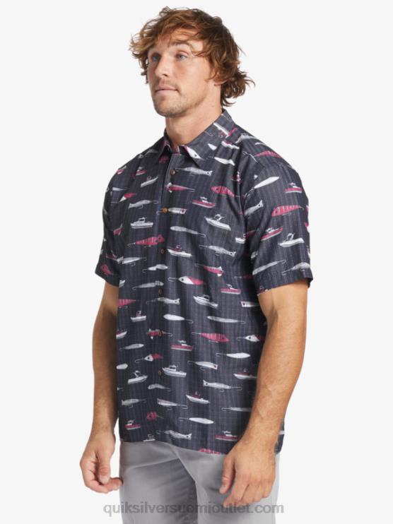 Quiksilver D6JJ441 miehet musta vetoviikko Waterman drag Week tekninen lyhythihainen paita