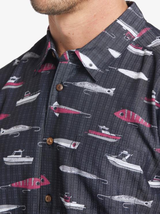 Quiksilver D6JJ441 miehet musta vetoviikko Waterman drag Week tekninen lyhythihainen paita