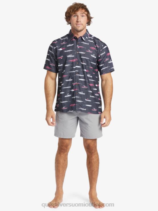 Quiksilver D6JJ441 miehet musta vetoviikko Waterman drag Week tekninen lyhythihainen paita
