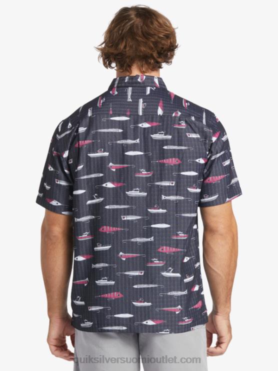 Quiksilver D6JJ441 miehet musta vetoviikko Waterman drag Week tekninen lyhythihainen paita