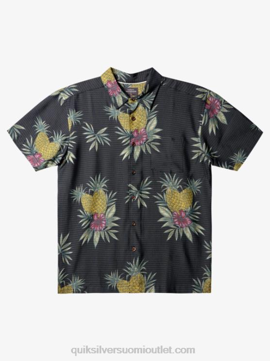 Quiksilver D6JJ449 miehet musta kenttätyö Waterman field work lyhythihainen paita