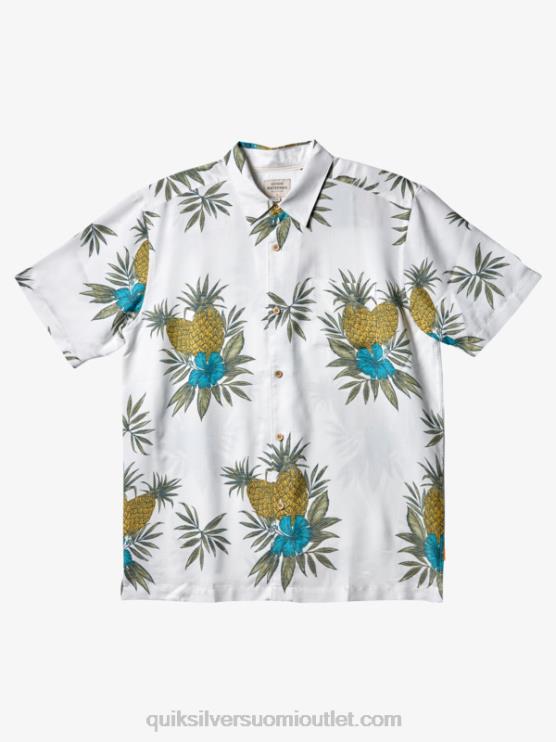 Quiksilver D6JJ450 miehet antiikki valkoinen kenttätyö Waterman field work lyhythihainen paita