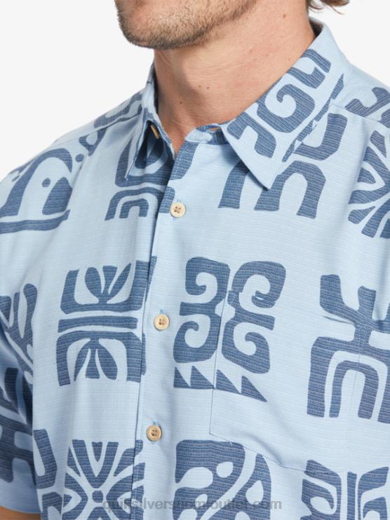Quiksilver D6JJ457 miehet hämäränsininen kanavamela waterman channel meloa lyhythihainen paita