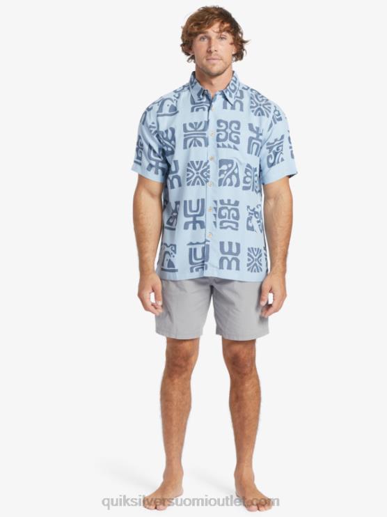 Quiksilver D6JJ457 miehet hämäränsininen kanavamela waterman channel meloa lyhythihainen paita