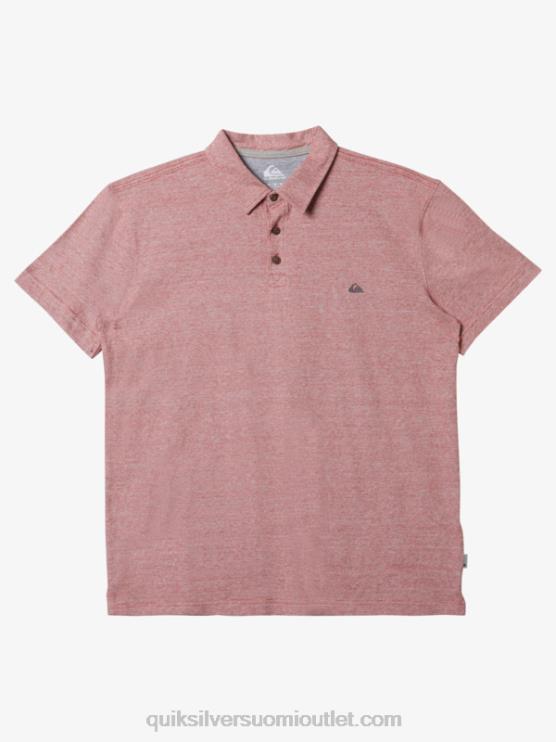 Quiksilver D6JJ478 miehet punainen okra sunset cruise lyhythihainen poolopaita
