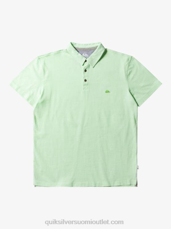 Quiksilver D6JJ479 miehet paratiisin vihreä sunset cruise lyhythihainen poolopaita