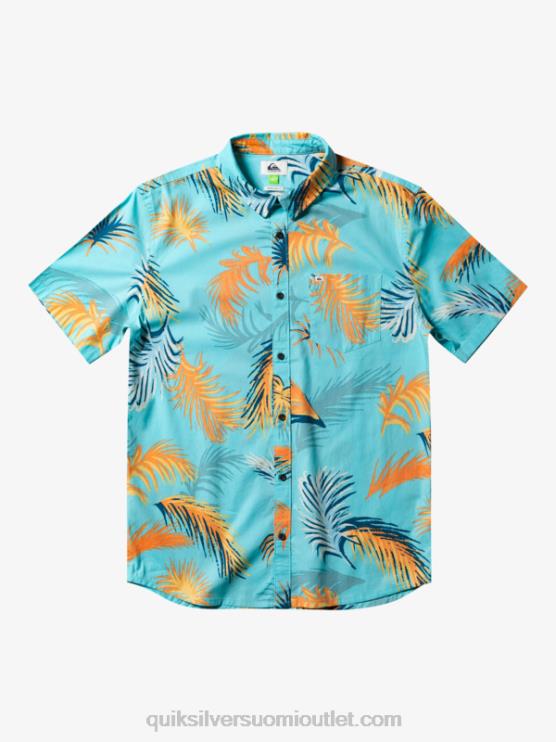 Quiksilver D6JJ552 miehet enkelinsininen trooppinen häiriö Trooppinen glitch lyhythihainen paita