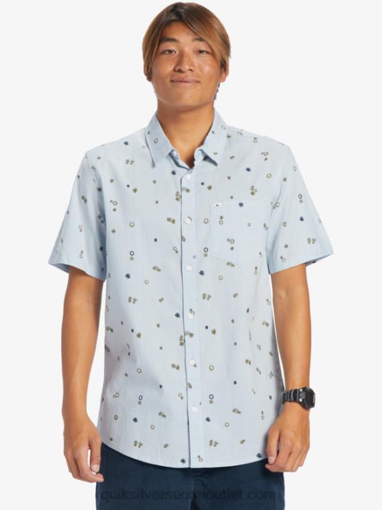 Quiksilver D6JJ591 miehet taivaansininen rauhallinen rave s rauhallinen rave lyhythihainen paita
