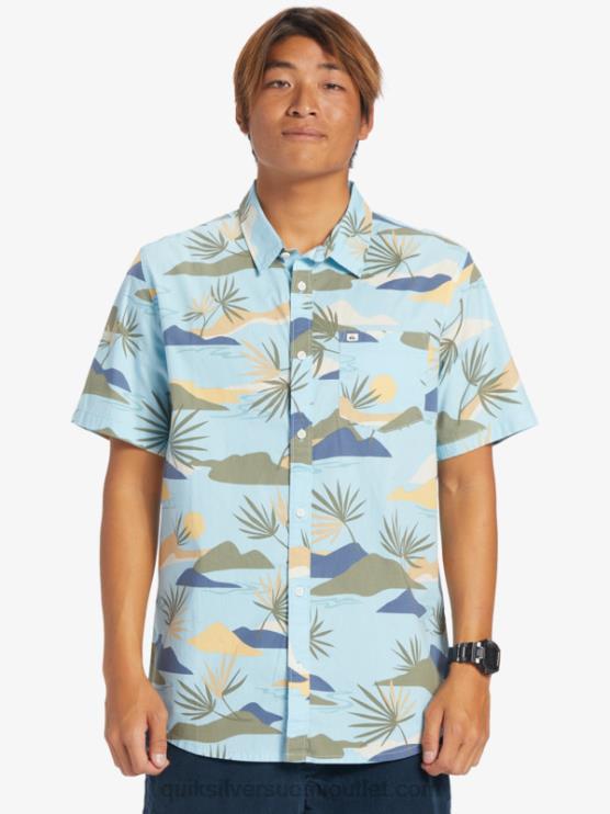 Quiksilver D6JJ665 miehet taivaansininen hidas daze ss hidas huima lyhythihainen paita