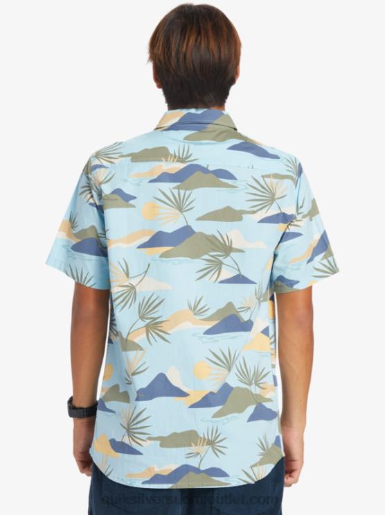 Quiksilver D6JJ665 miehet taivaansininen hidas daze ss hidas huima lyhythihainen paita