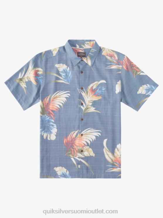 Quiksilver D6JJ824 miehet lipun sininen sateenkaari kukka vesimies sateenkaari kukkainen lyhythihainen paita