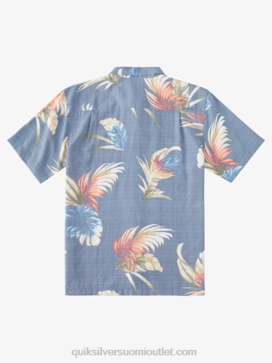 Quiksilver D6JJ824 miehet lipun sininen sateenkaari kukka vesimies sateenkaari kukkainen lyhythihainen paita