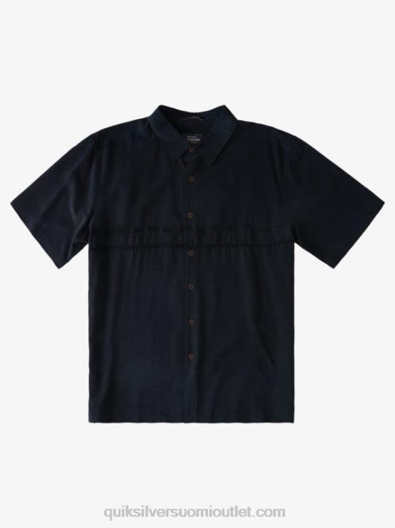 Quiksilver D6JJ868 miehet musta Waterman Tahiti Palms Premium ryppyjä estävä paita