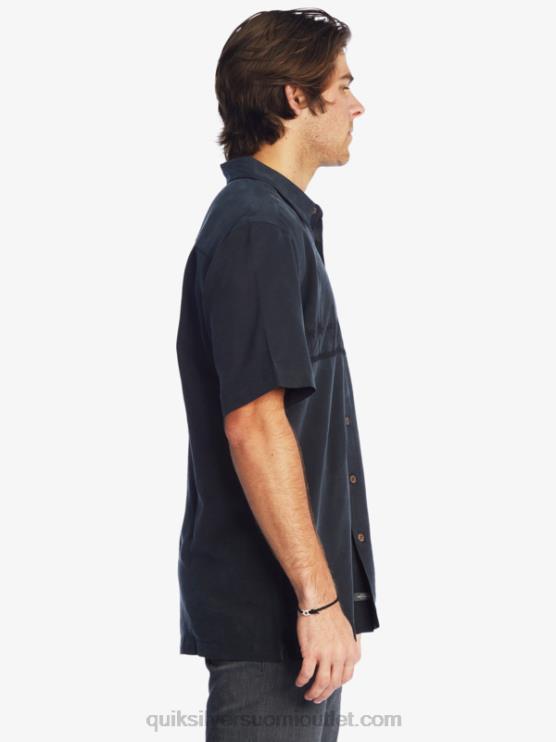 Quiksilver D6JJ868 miehet musta Waterman Tahiti Palms Premium ryppyjä estävä paita