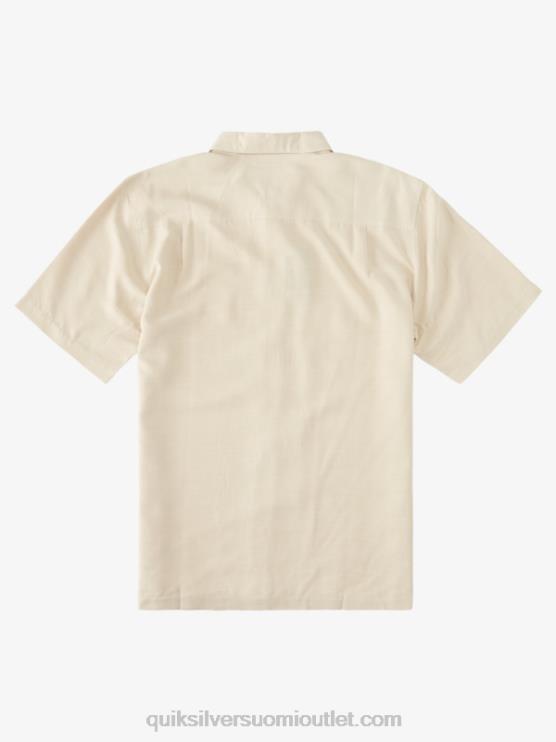 Quiksilver D6JJ869 miehet ruskea riisi Waterman Tahiti Palms Premium ryppyjä estävä paita