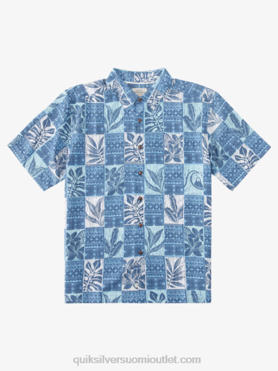 Quiksilver D6JJ917 miehet hämäränsinisiä lehtilaatikoita waterman leaf boxes havaijilainen paita