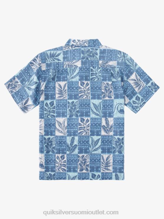 Quiksilver D6JJ917 miehet hämäränsinisiä lehtilaatikoita waterman leaf boxes havaijilainen paita