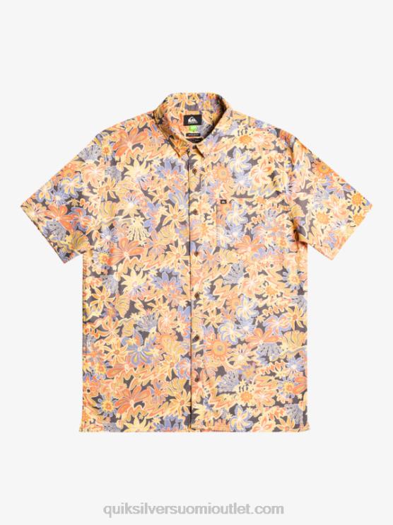 Quiksilver D6JJ967 miehet tumma liuskekivi surfadelica Surfadelica lyhythihainen paita