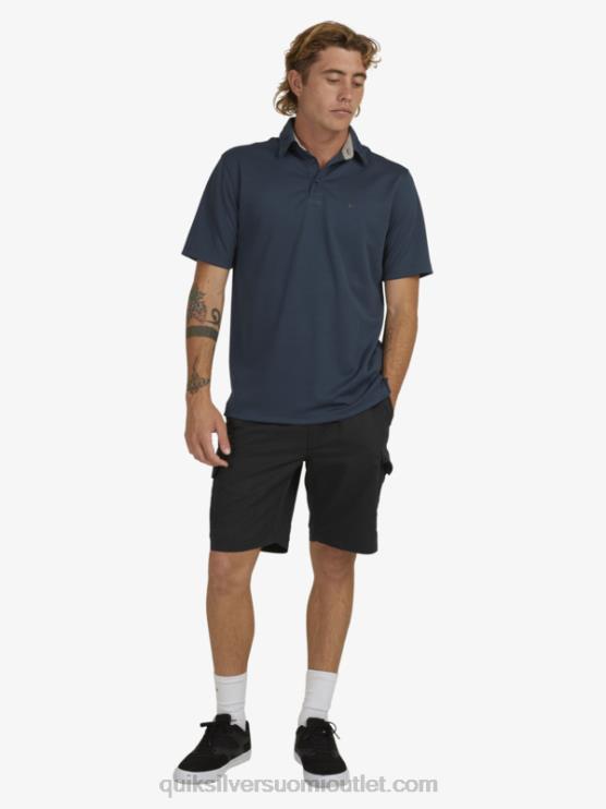 Quiksilver D6JJ96 miehet keskiyön laivasto Waterman vesi lyhythihainen poolopaita
