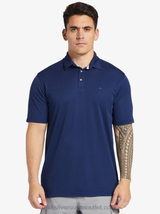 Quiksilver D6JJ96 miehet keskiyön laivasto Waterman vesi lyhythihainen poolopaita