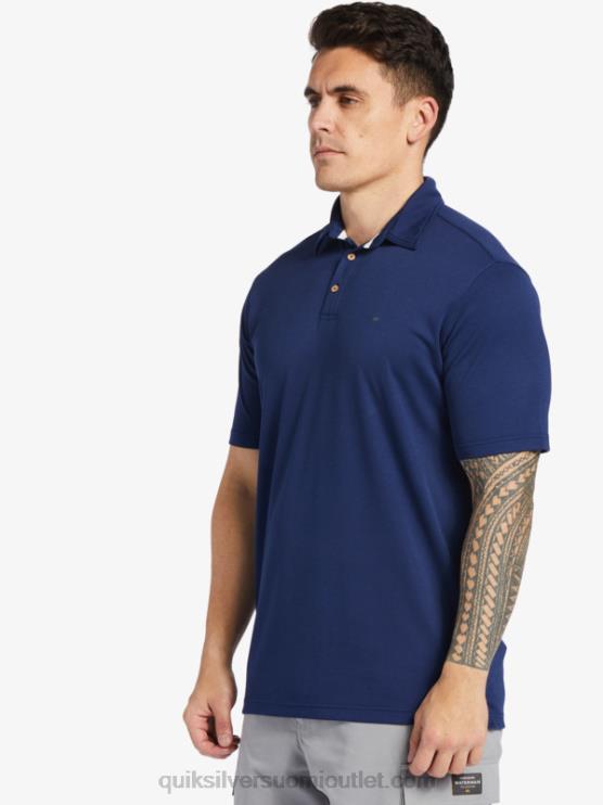 Quiksilver D6JJ96 miehet keskiyön laivasto Waterman vesi lyhythihainen poolopaita