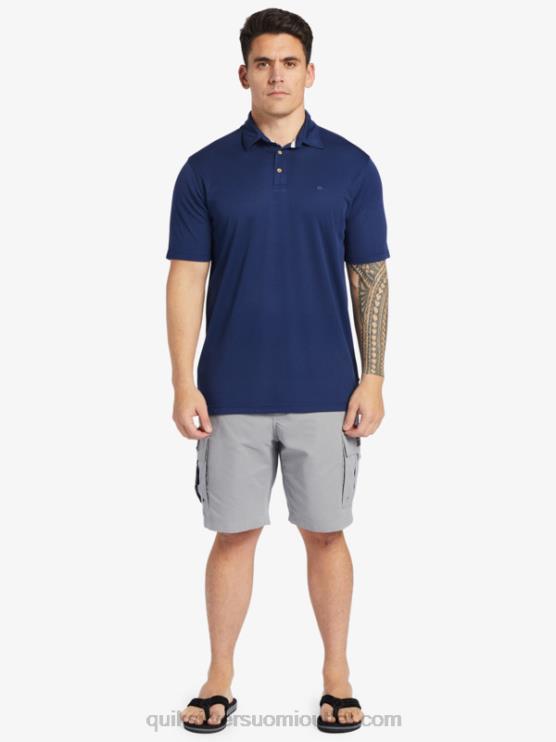 Quiksilver D6JJ96 miehet keskiyön laivasto Waterman vesi lyhythihainen poolopaita