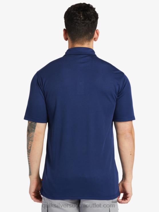 Quiksilver D6JJ96 miehet keskiyön laivasto Waterman vesi lyhythihainen poolopaita