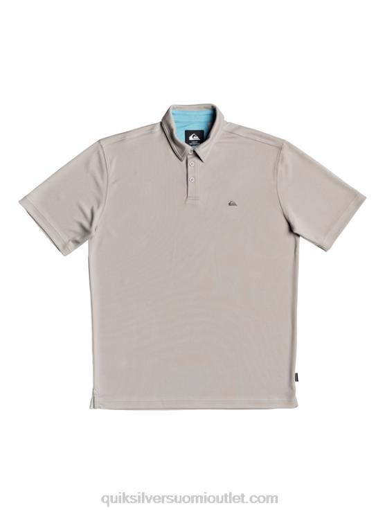 Quiksilver D6JJ99 miehet piikin harmaa Waterman vesi lyhythihainen poolopaita